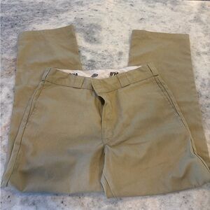 Beige Casual Pants